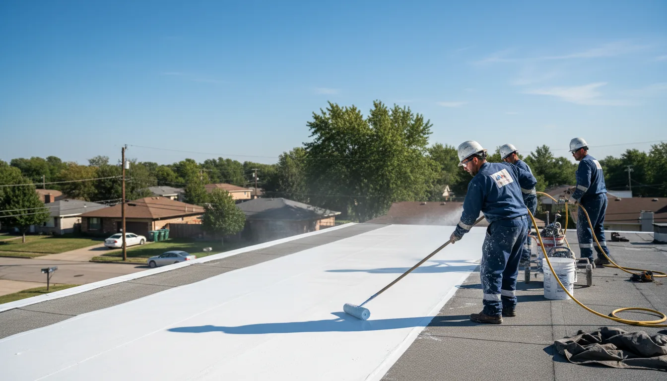 Commercial roof coating in Stockton, GA near me